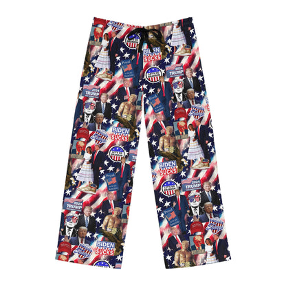 Donald Trump 2024 MAGA Montage Men's Pajama Pants