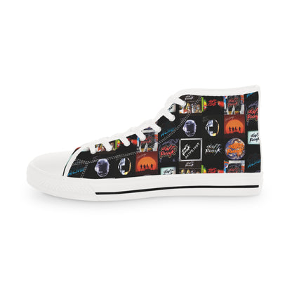 Daft Punk Album Cover Art Collage Men's High Top Sneakers