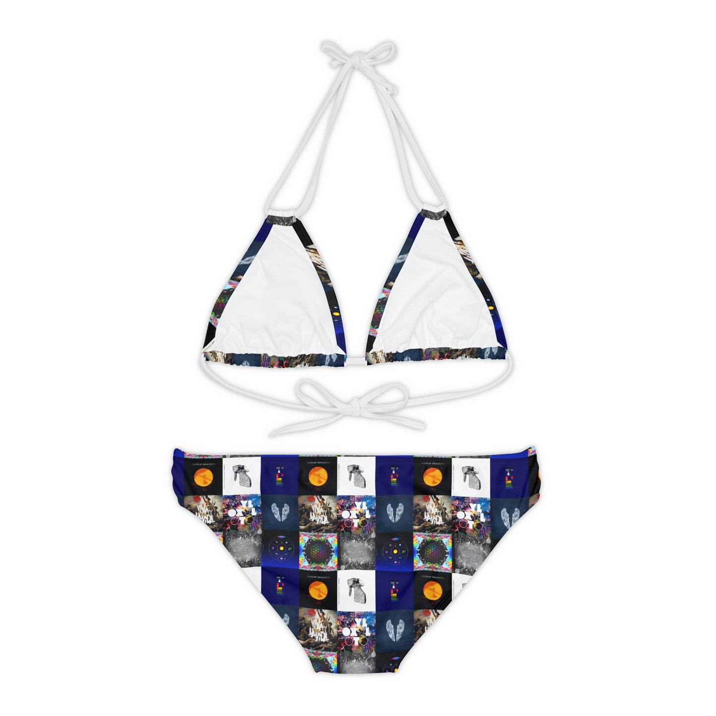 Coldplay Album Cover Collage Strappy Bikini Set