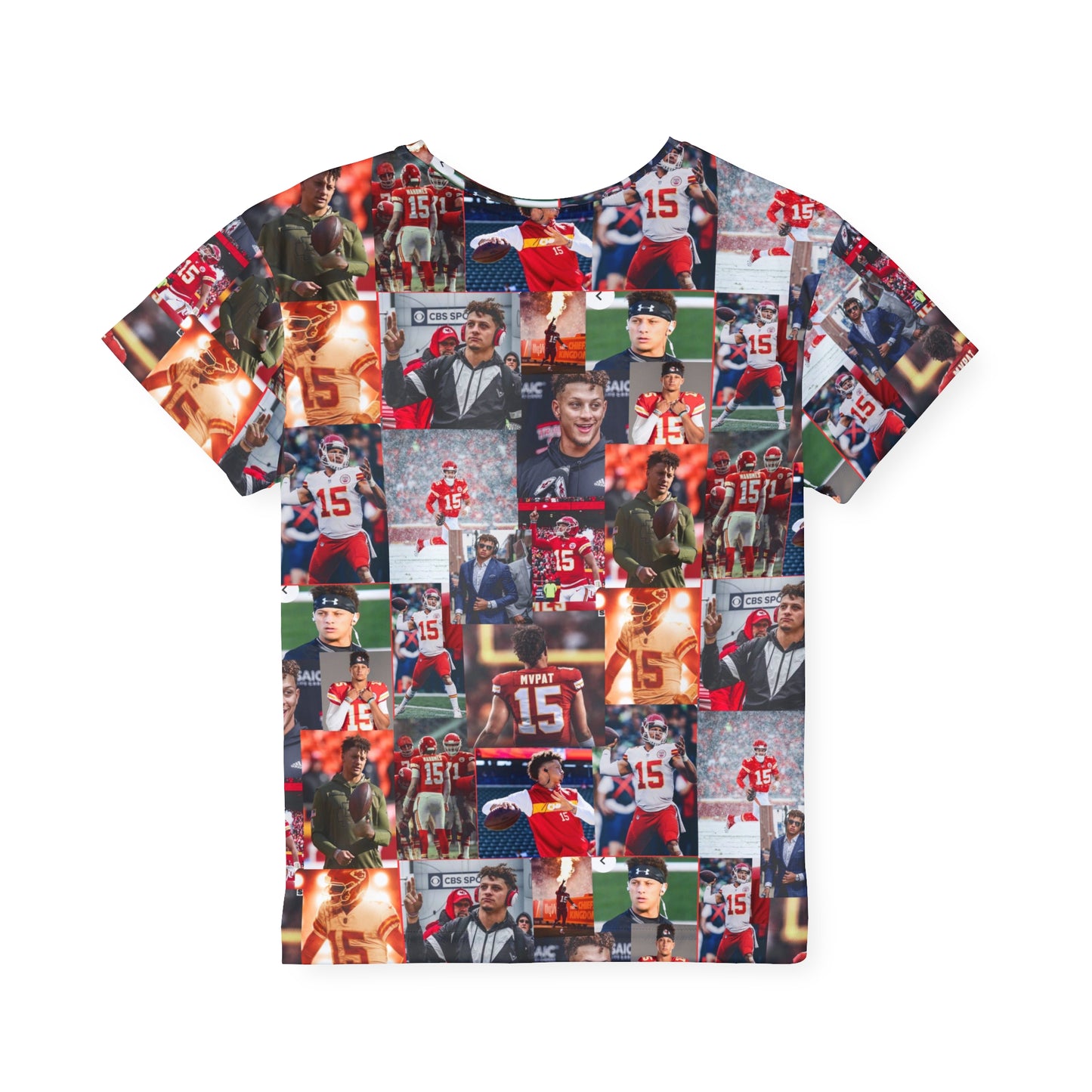 Patrick Mahomes Chiefs MVPAT Photo Collage Kids Sports Jersey