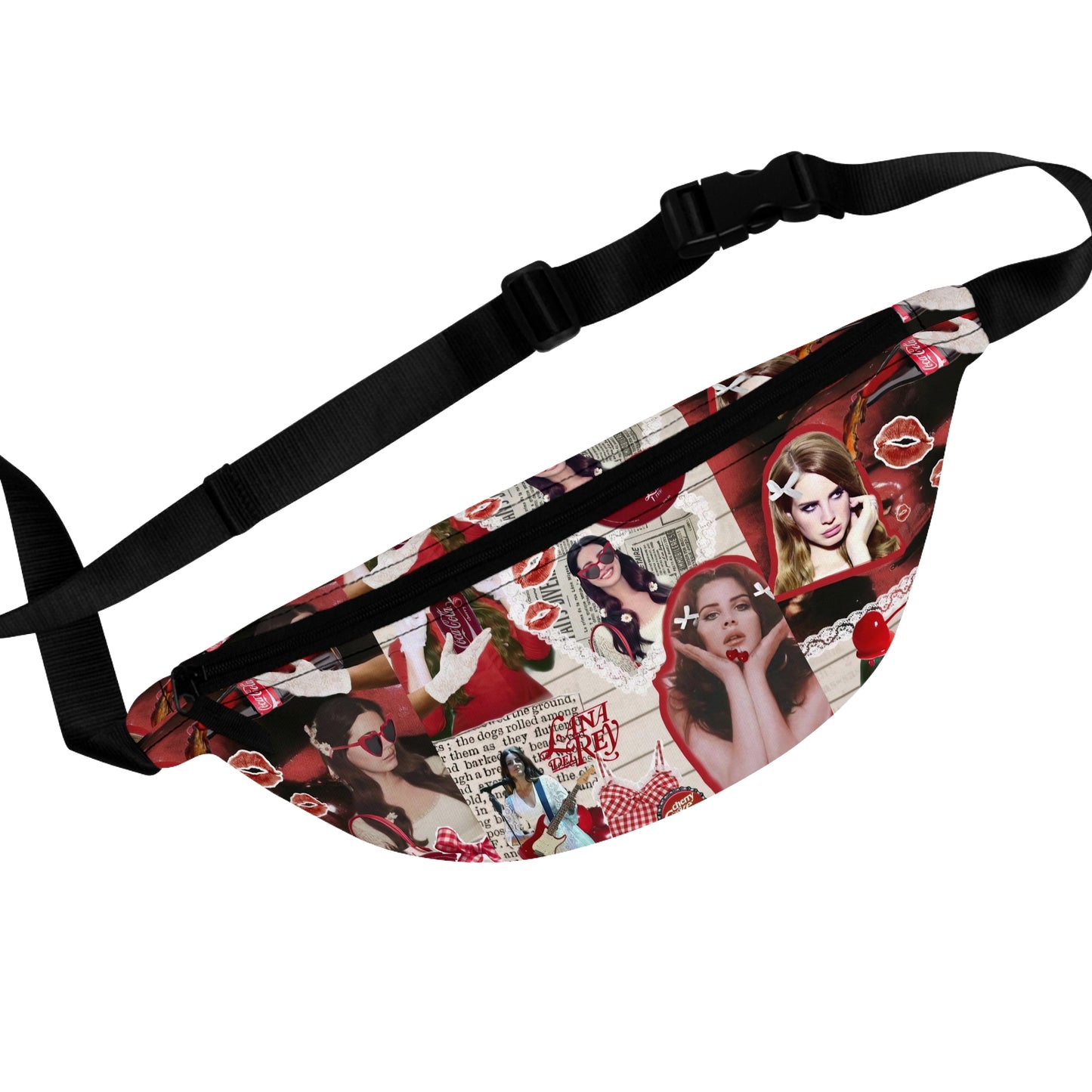 Lana Del Rey Cherry Coke Collage Fanny Pack