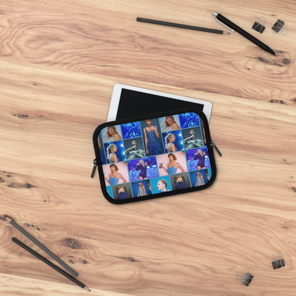 Taylor Swift Blue Aesthetic Collage Laptop Sleeve