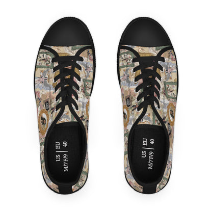 Lana Del Rey Victorian Collage Women's Low Top Sneakers