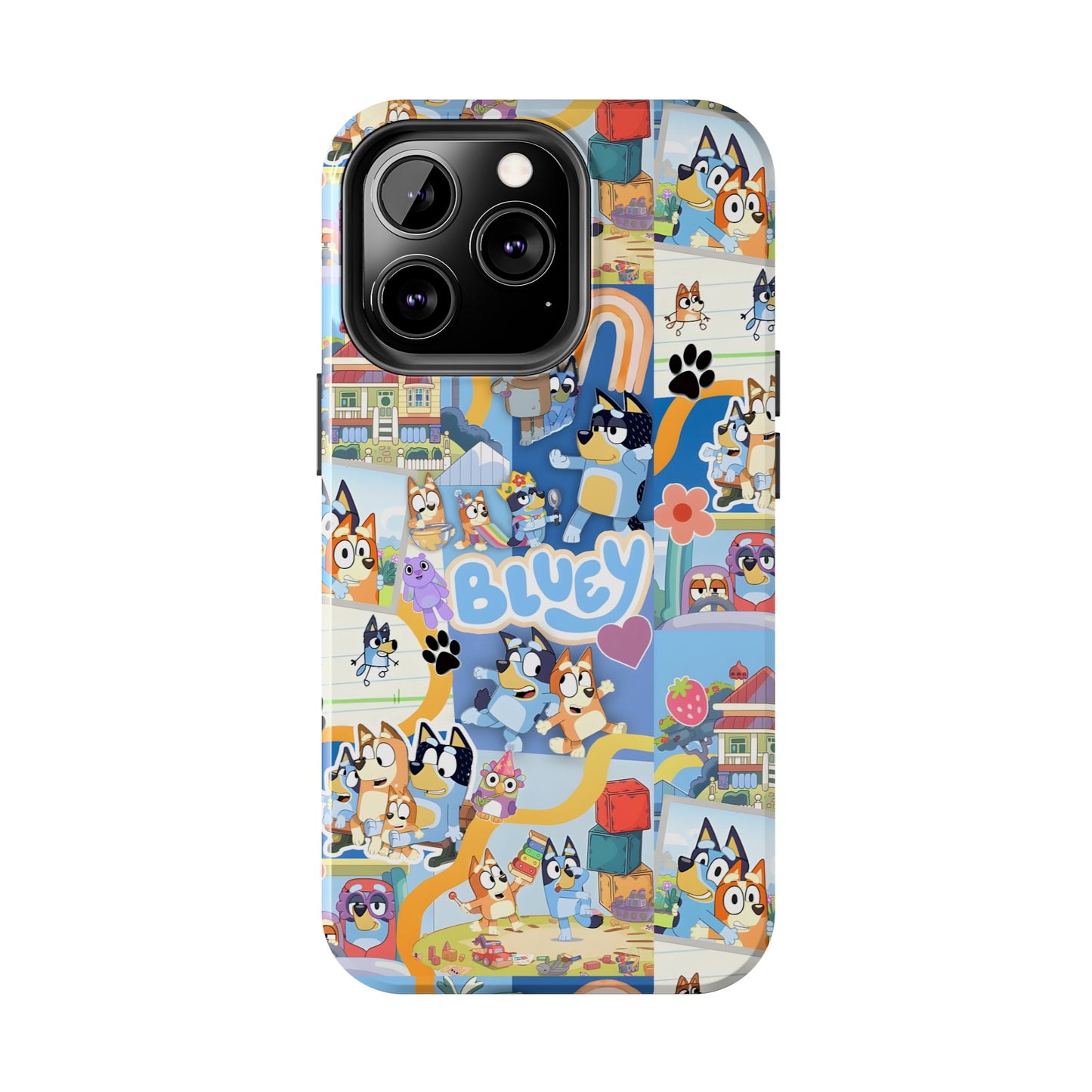 Bluey Playtime Collage Tough Phone Cases