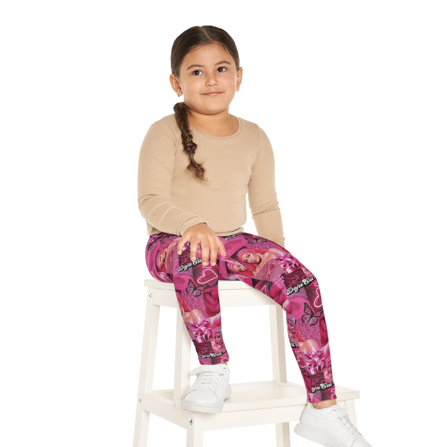 Doja Cat Pink Vibes Collage Kids Leggings