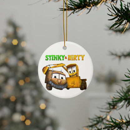 Stinky & Dirty Best Buds Ceramic Ornaments (1pc, 3pcs, 5pcs, 10pcs)