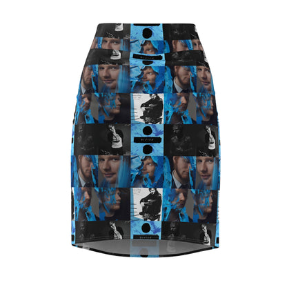 Ed Sheeran Divide Mosaic Women's Pencil Skirt