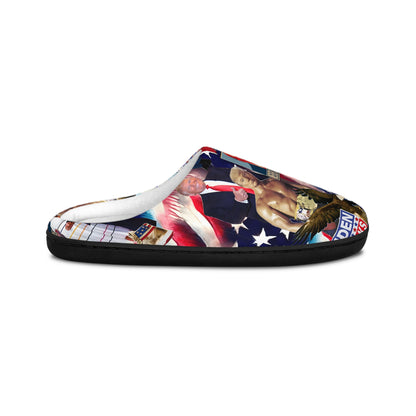 Donald Trump 2024 MAGA Montage Women's Indoor Slippers