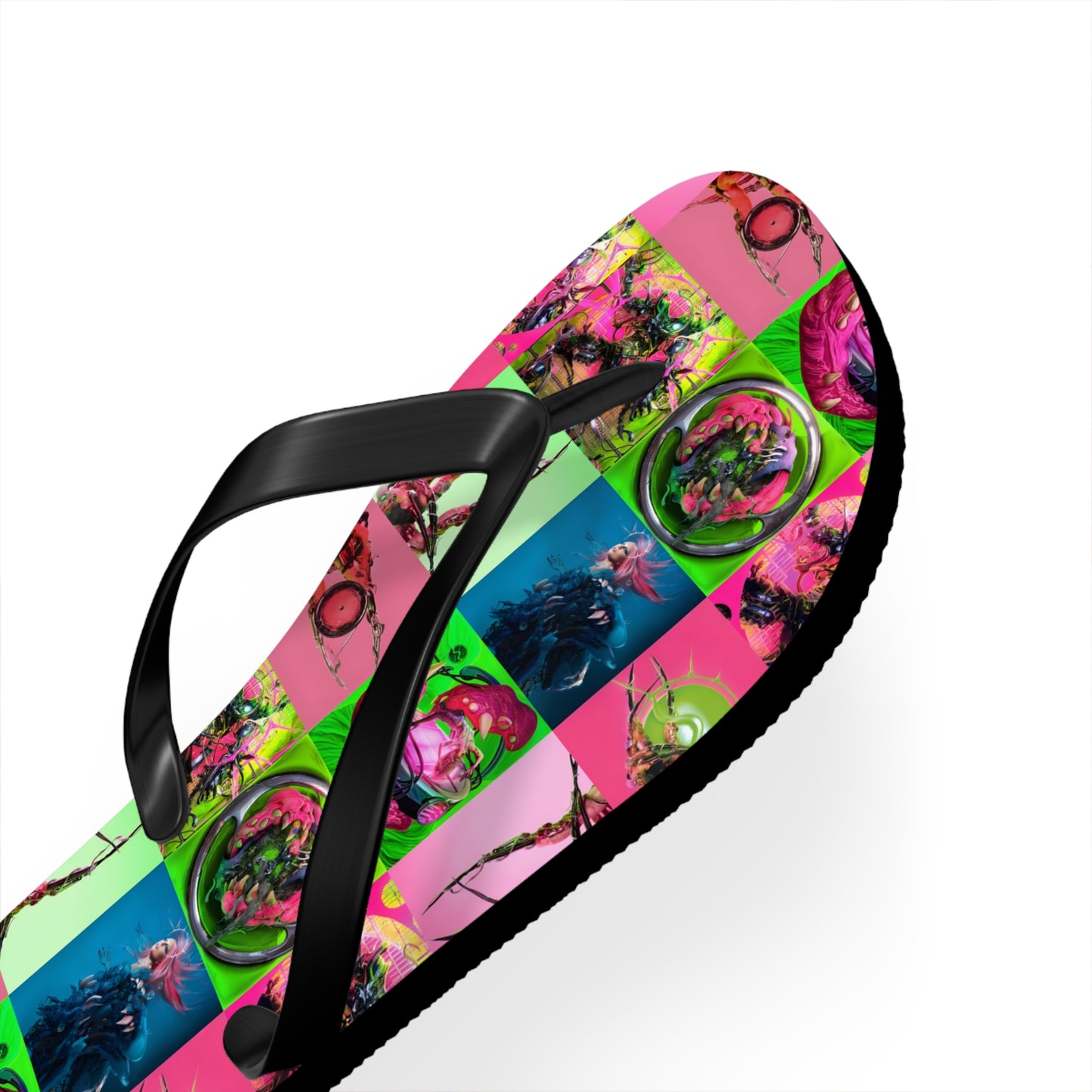 Lady Gaga Dawn of Chromatica Mosaic Flip Flops