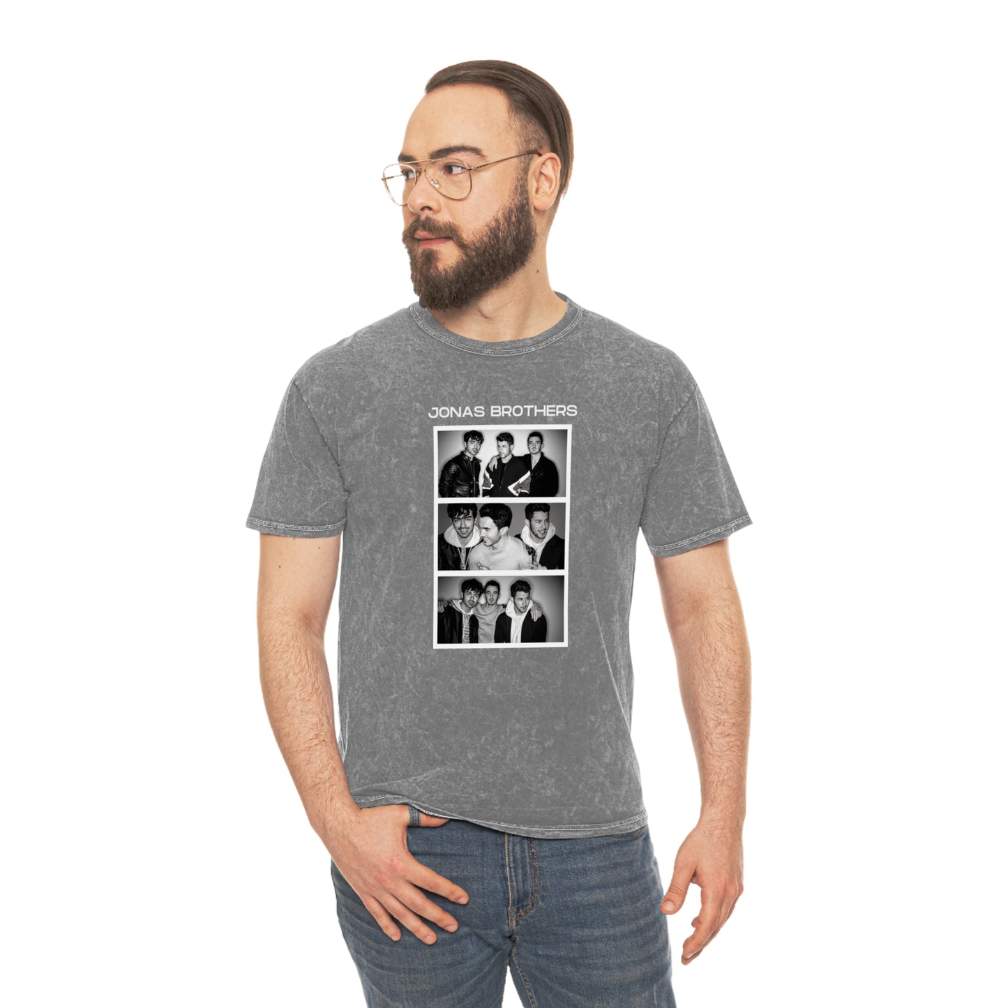 Jonas Brothers Photo Booth Unisex Mineral Wash Vintage Tee Shirt