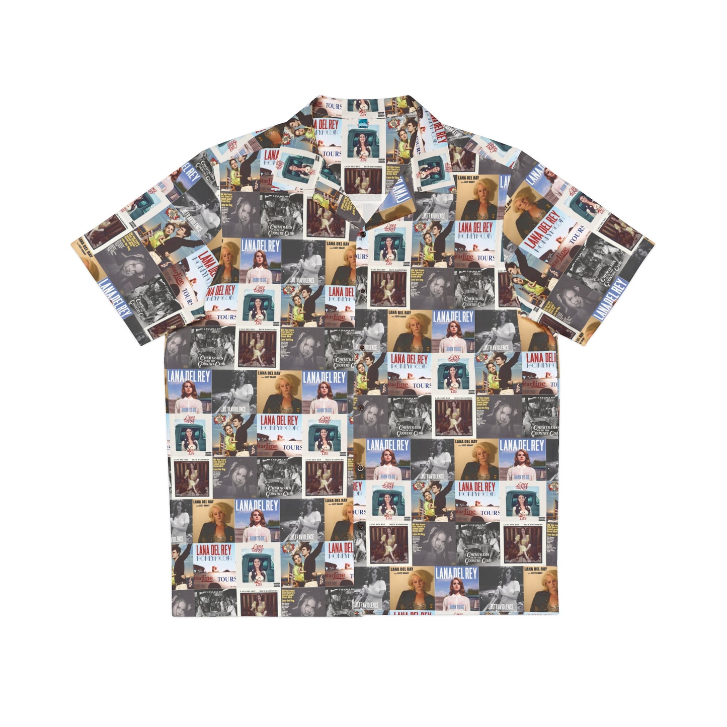 Lana Del Rey Album Cover Collage Men's Hawaiian Shirt