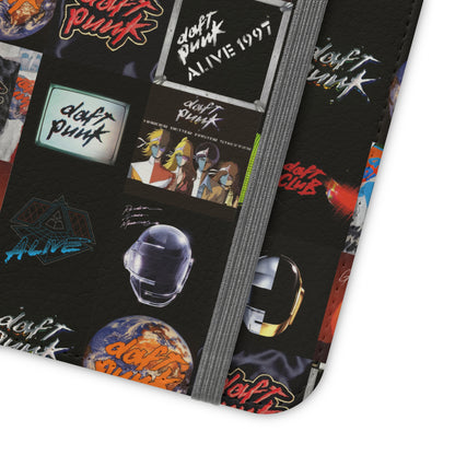 Daft Punk Album Cover Art Collage Phone Flip Case