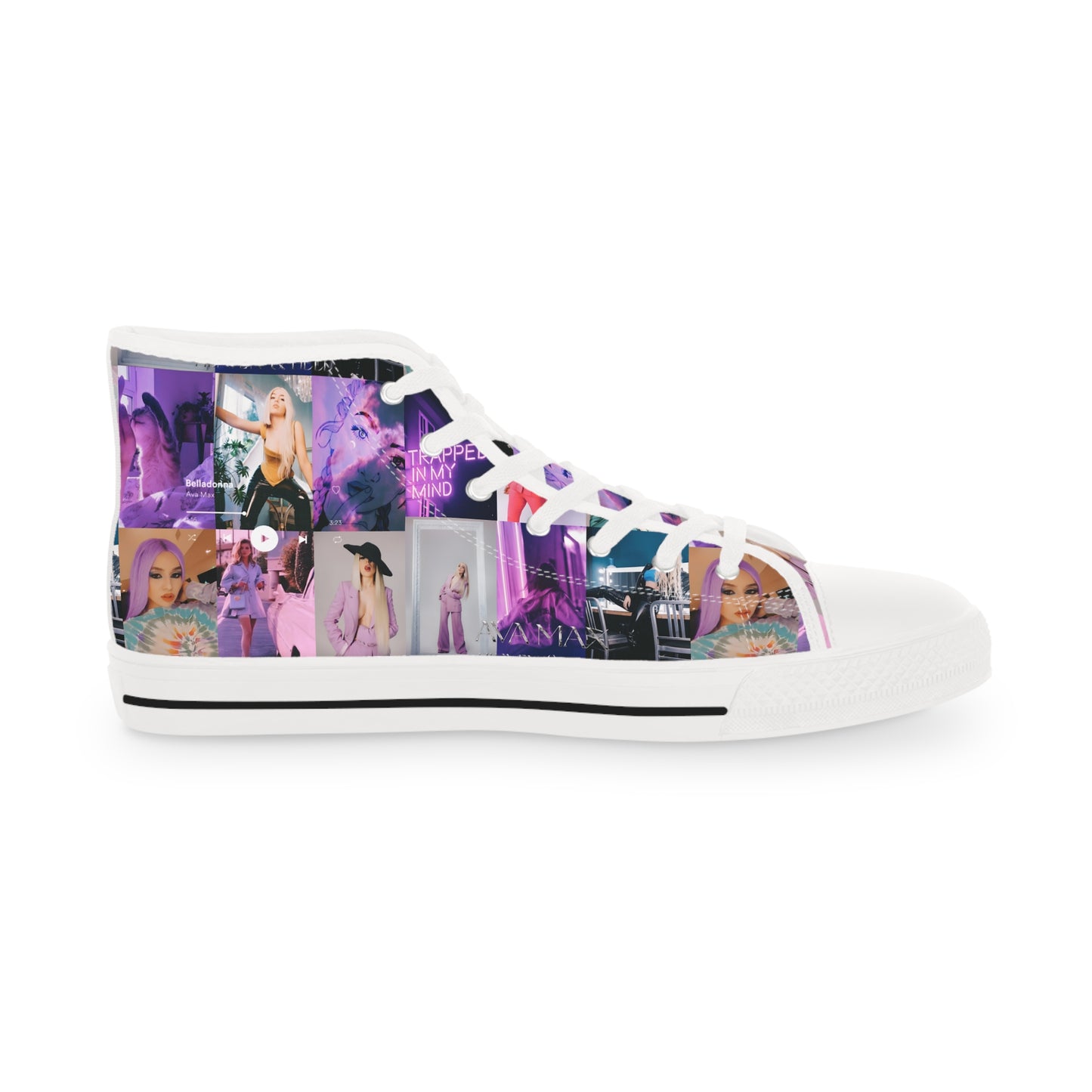 Ava Max Belladonna Photo Collage Men's High Top Sneakers