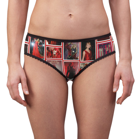 Taylor Swift Red Era Collage Women's Briefs Panties