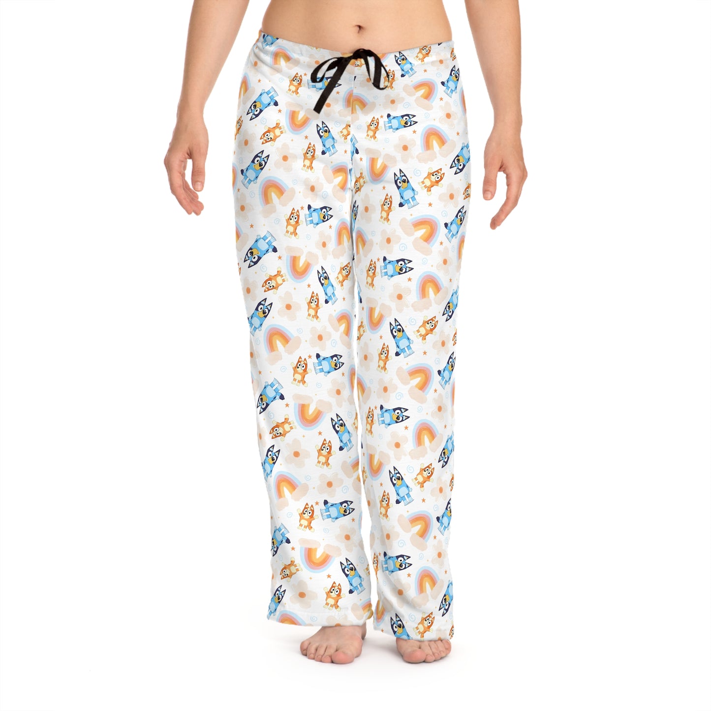 Bluey Rainbows & Flowers Pattern Women's Pajama Pants