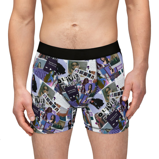 Olivia Rodrigo Deja Vu Collage Men's Boxers