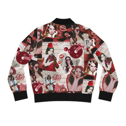 Lana Del Rey Cherry Coke Collage Women's Bomber Jacket