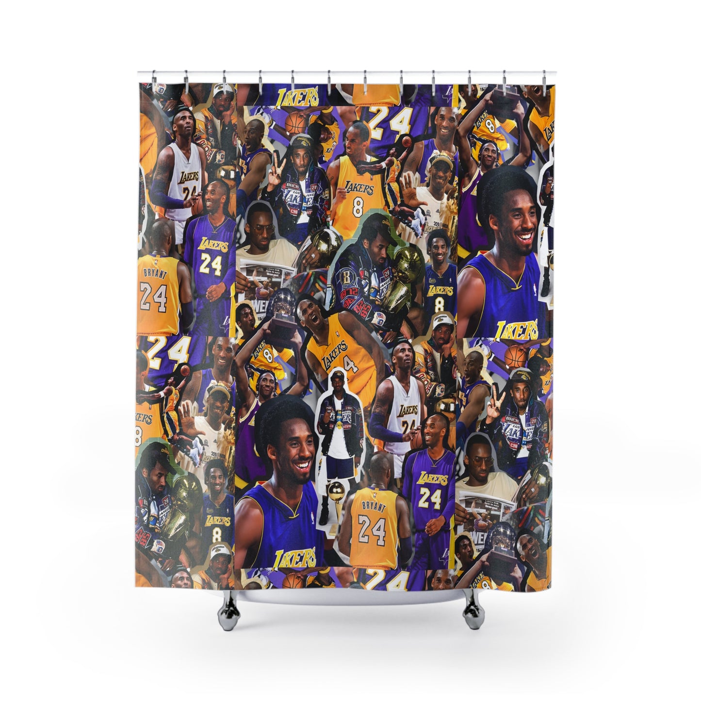 Kobe Bryant Career Moments Photo Collage Shower Curtain