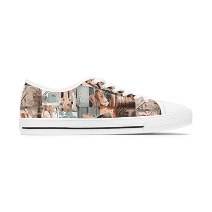 Sabrina Carpenter Peachy Princess Collage Women's Low Top Sneakers