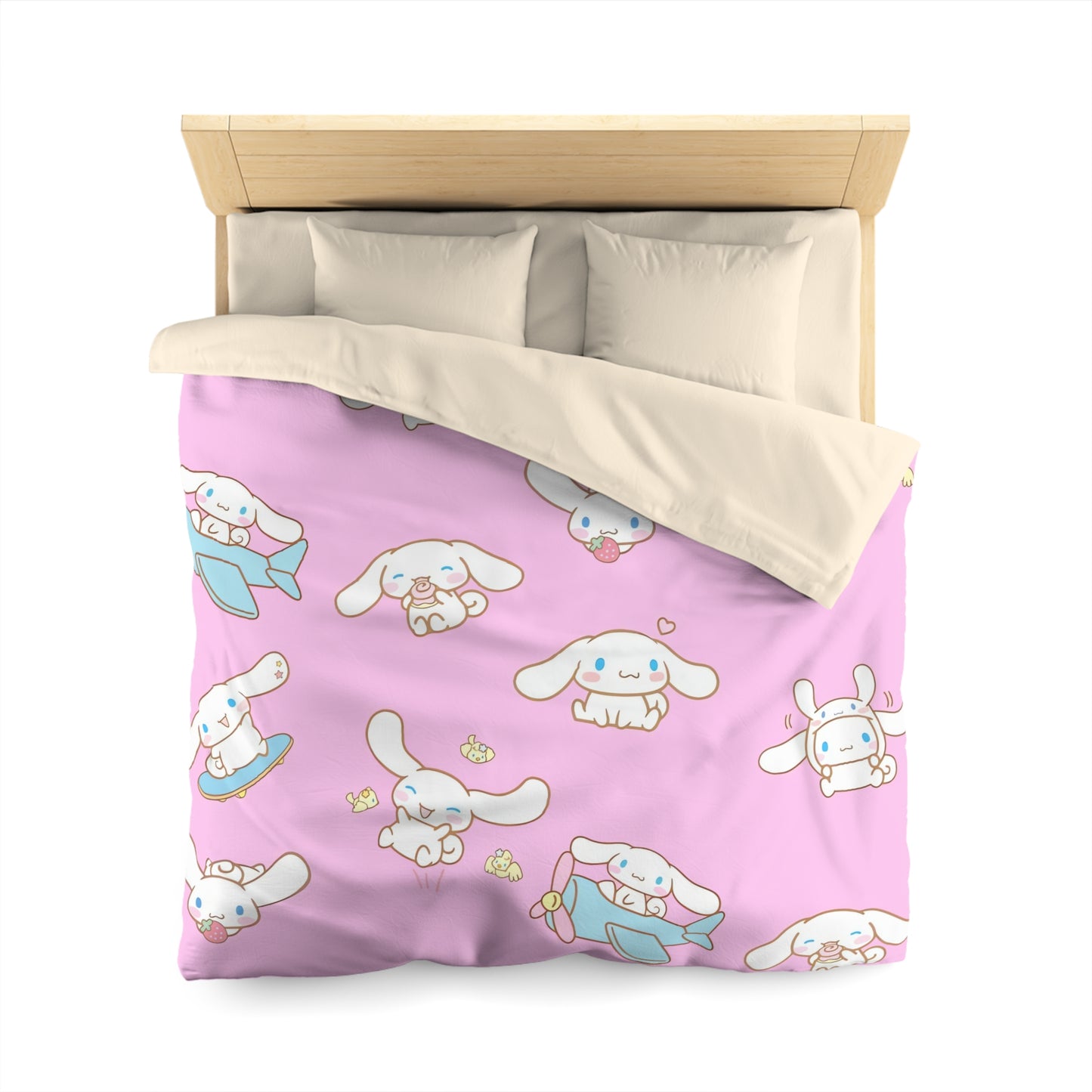 Cinnamoroll Playing Around Pattern Microfiber Duvet Cover