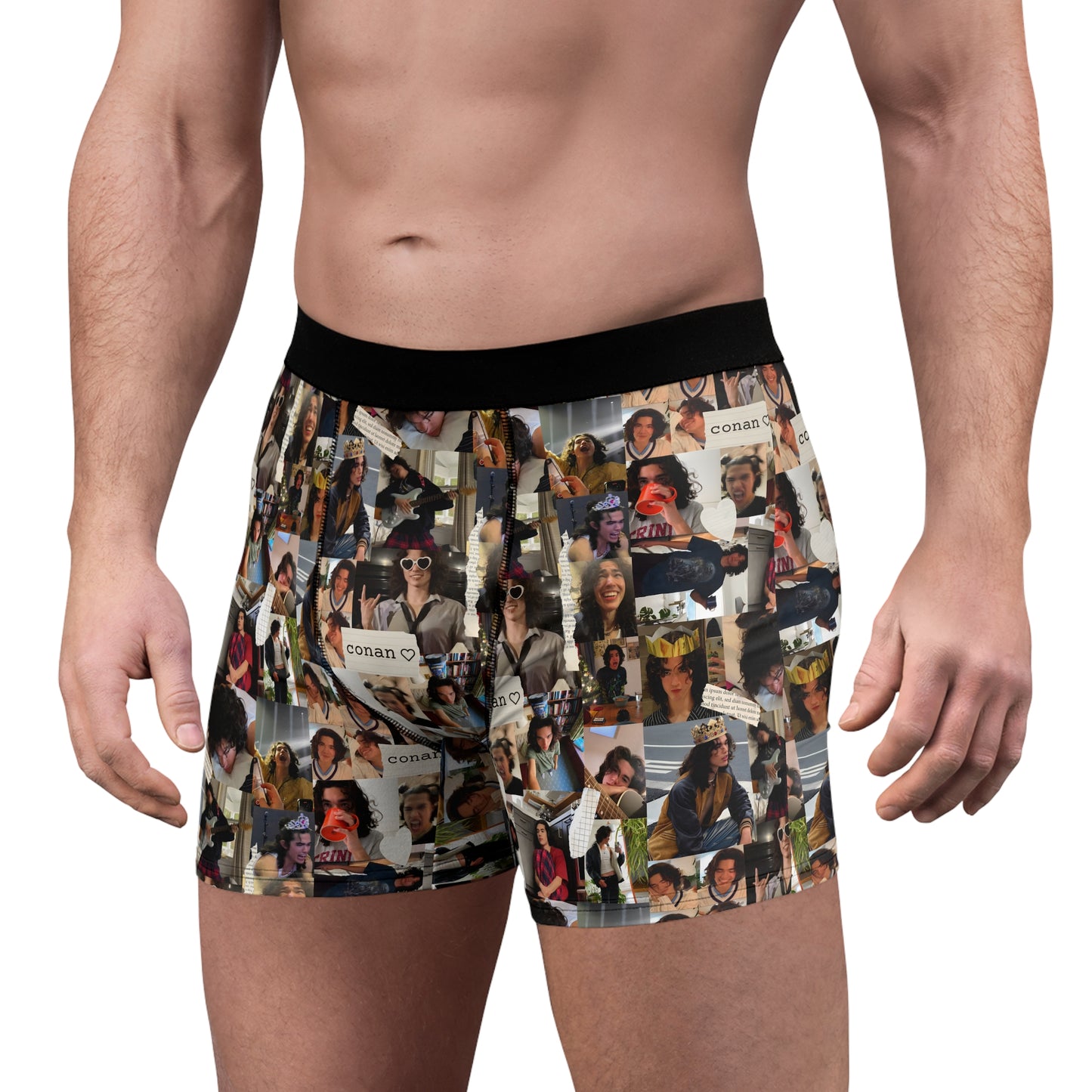 Conan Grey Being Cute Photo Collage Men's Boxer Briefs