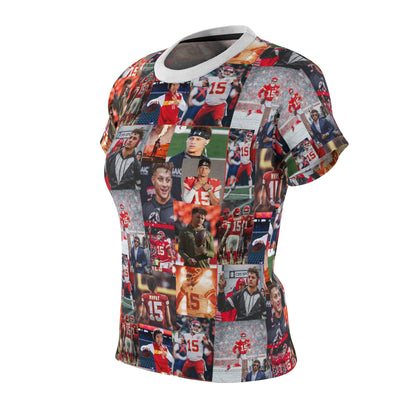 Patrick Mahomes Chiefs MVPAT Photo Collage Women's Cut & Sew Tee