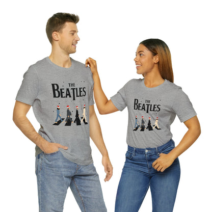 The Beatles Abbey Road Santas Unisex Jersey Short Sleeve Tee Shirt