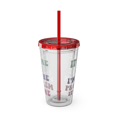 Taylor Swift It's Me Hi Sunsplash Tumbler with Straw