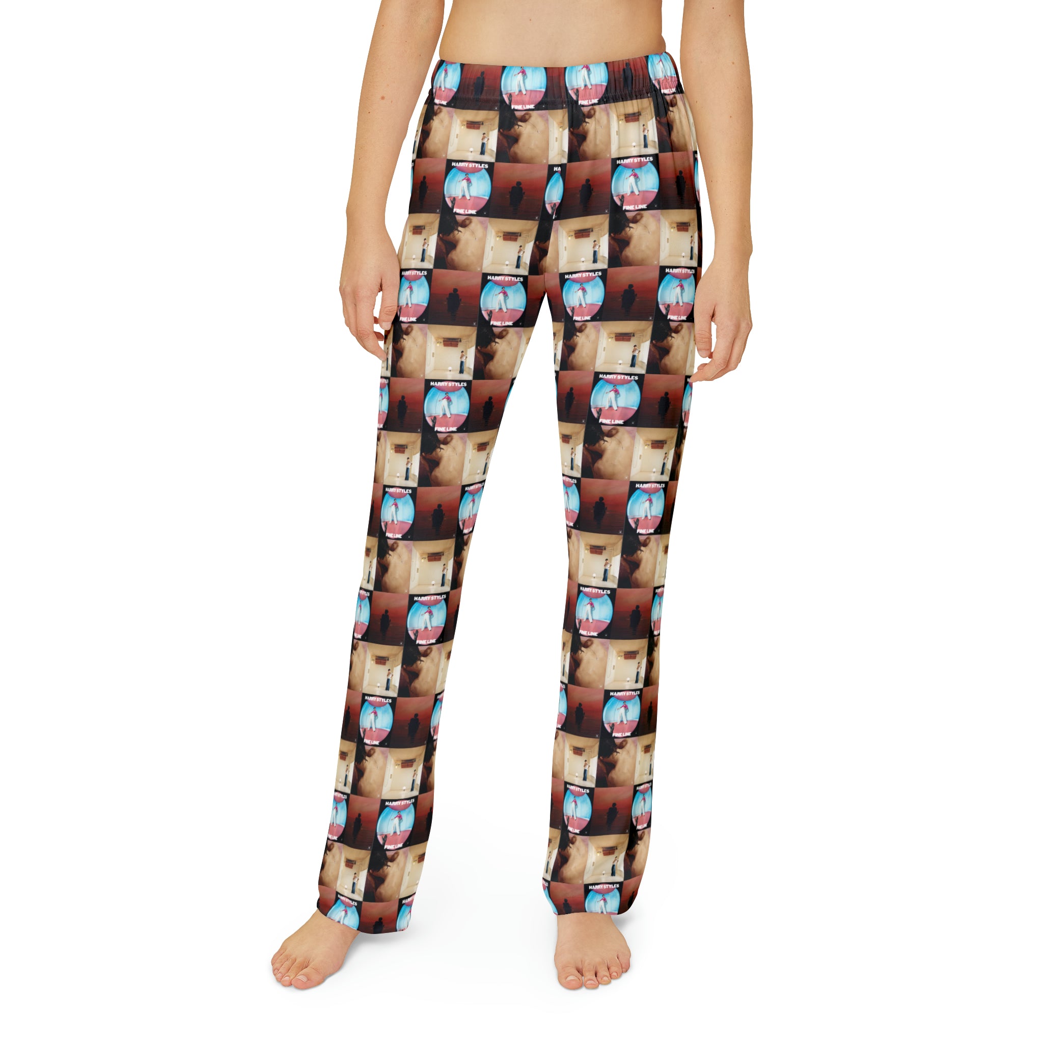 Harry Styles Album Cover Art Collage Kids Pajama Pants Fandom Flair