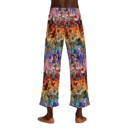 Taylor Swift Rainbow Photo Collage Men's Pajama Pants