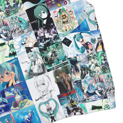 Hatsune Miku Album Cover Collage Girls Two Piece Swimsuit