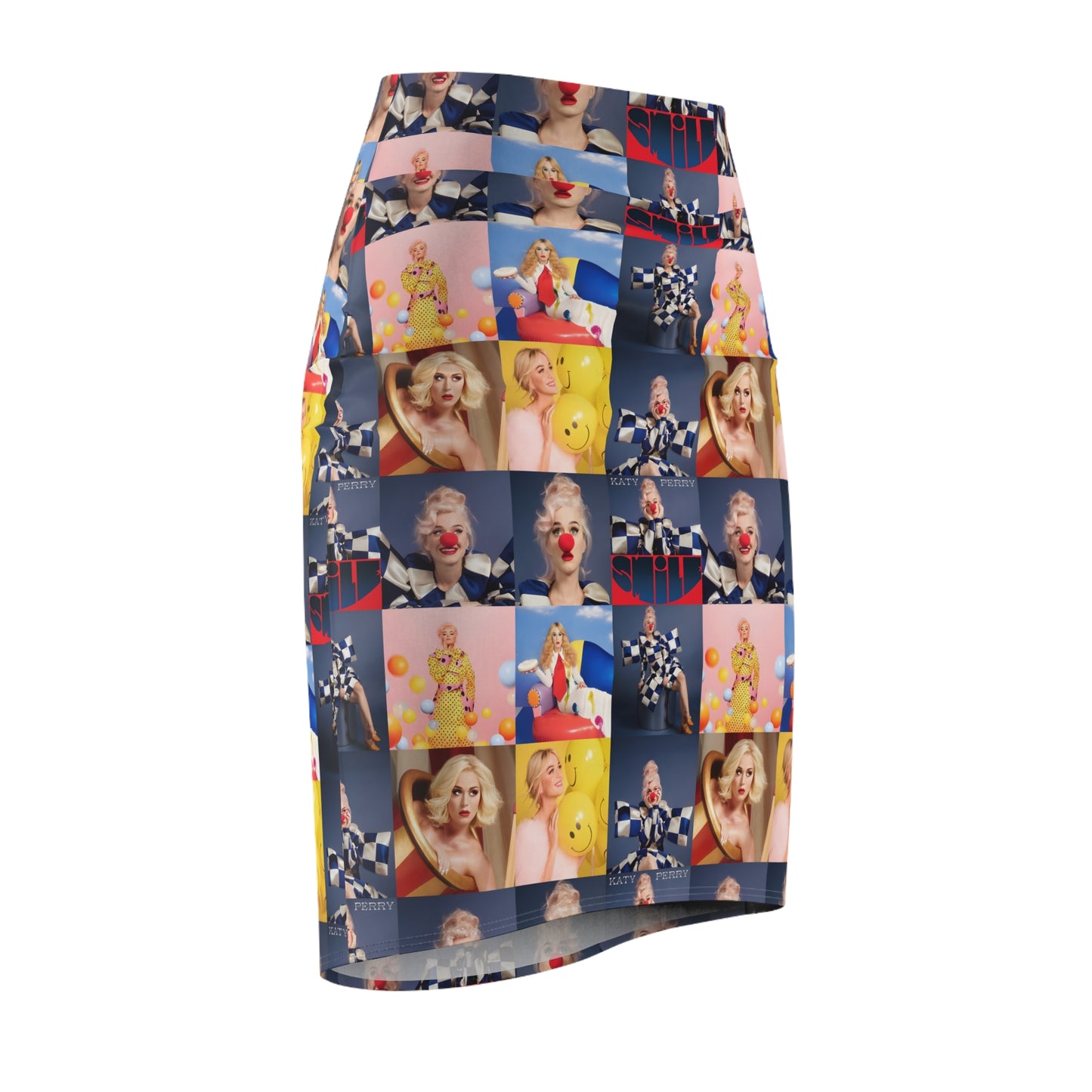 Katy Perry Smile Mosaic Women's Pencil Skirt