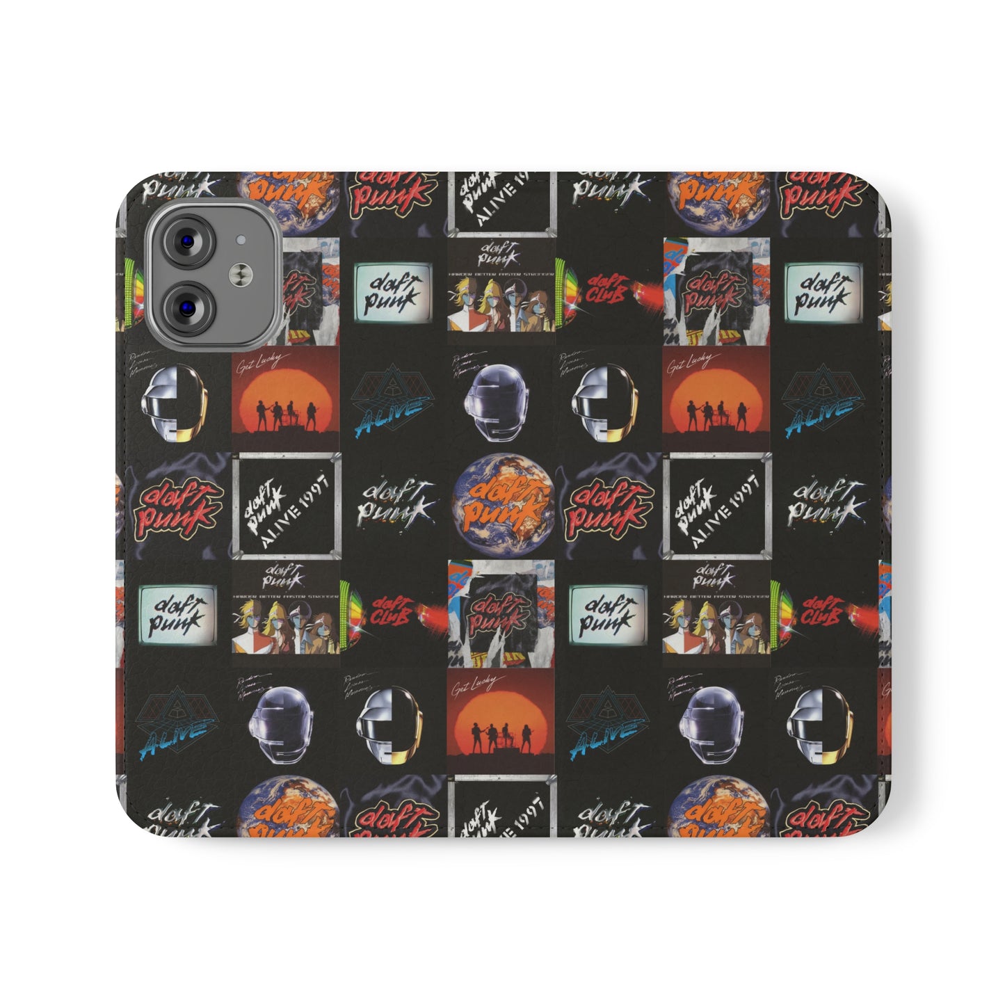 Daft Punk Album Cover Art Collage Phone Flip Case