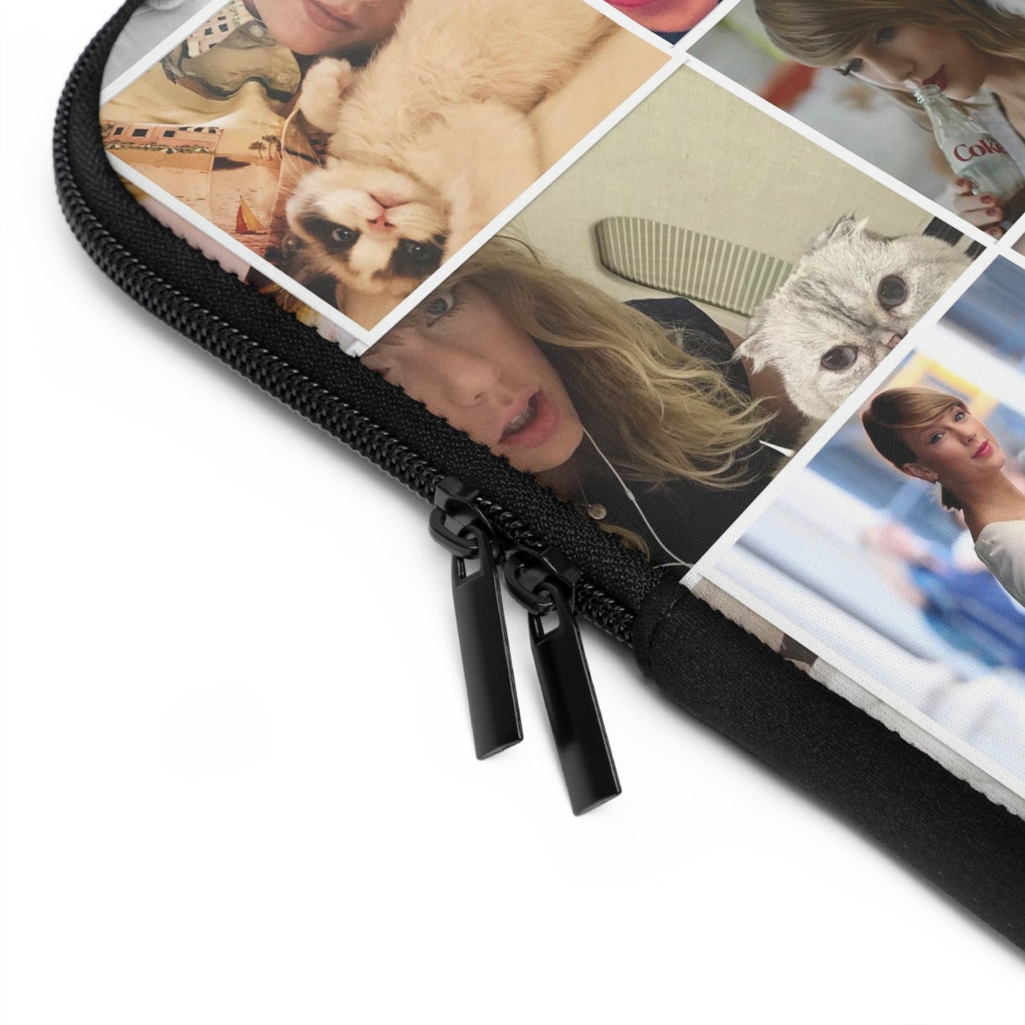 Taylor Swift's Cats Collage Pattern Laptop Sleeve