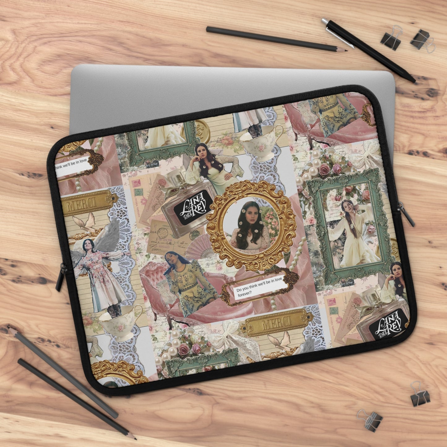 Lana Del Rey Victorian Collage Laptop Sleeve