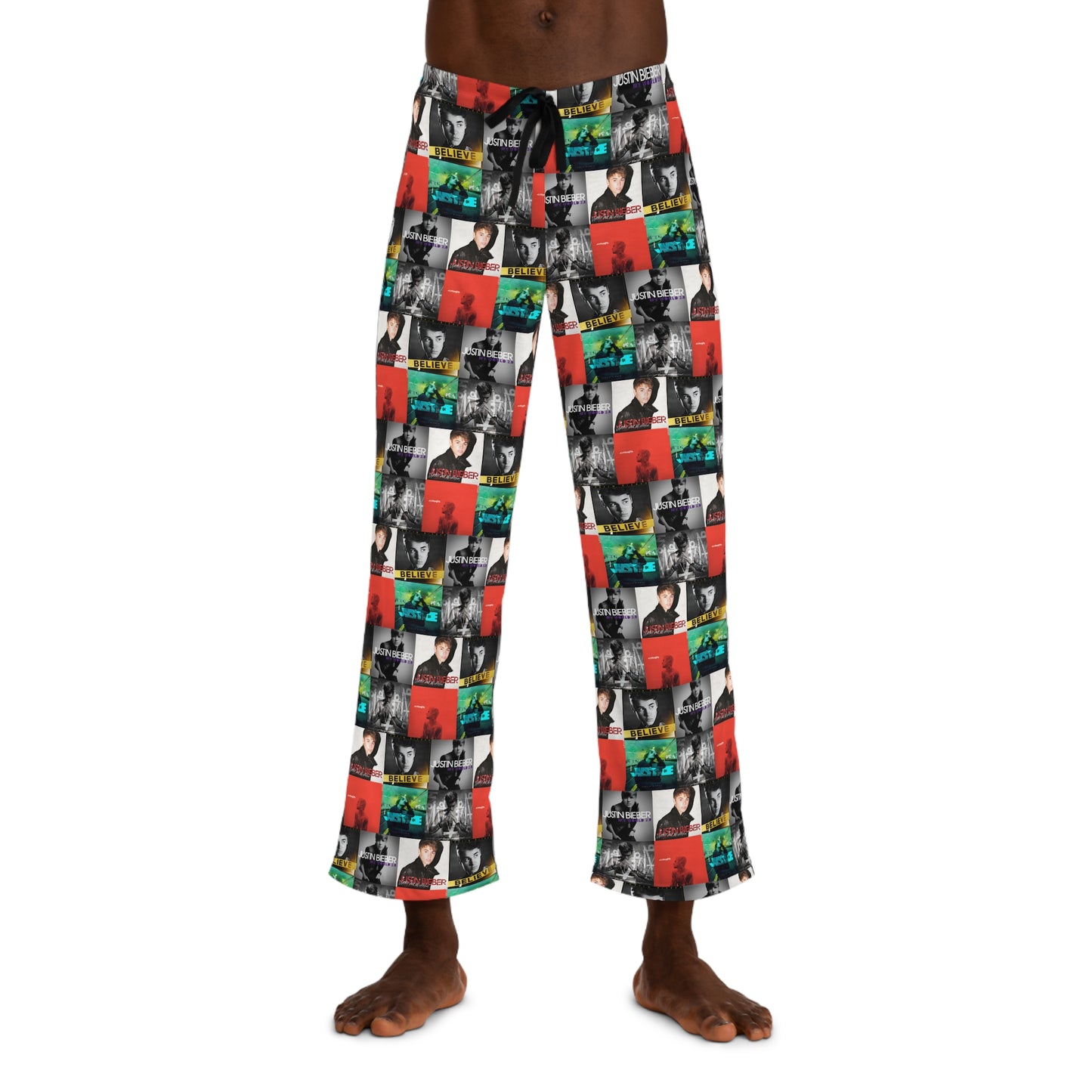 Justin Bieber Album Cover Collage Men's Pajama Pants