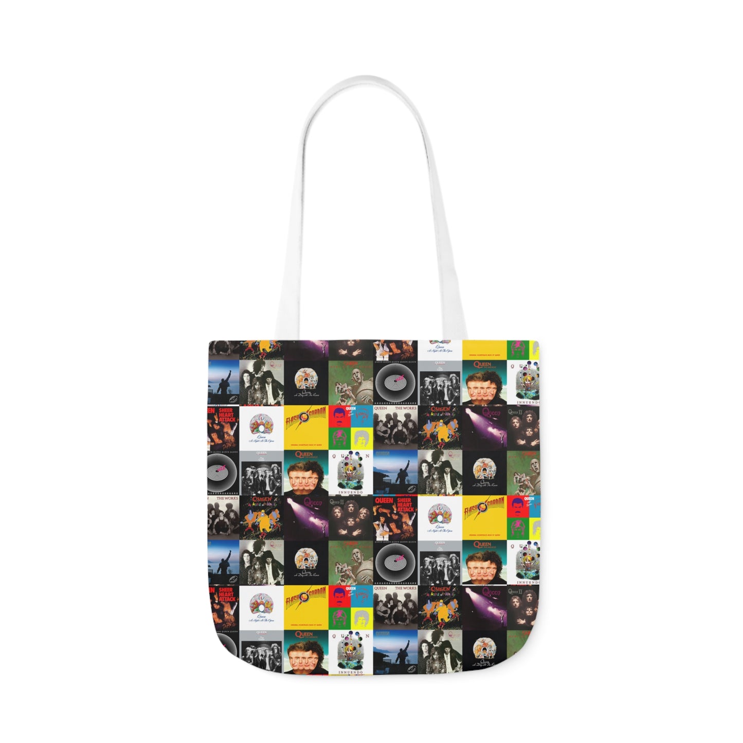 Queen Album Cover Collage Polyester Canvas Tote Bag