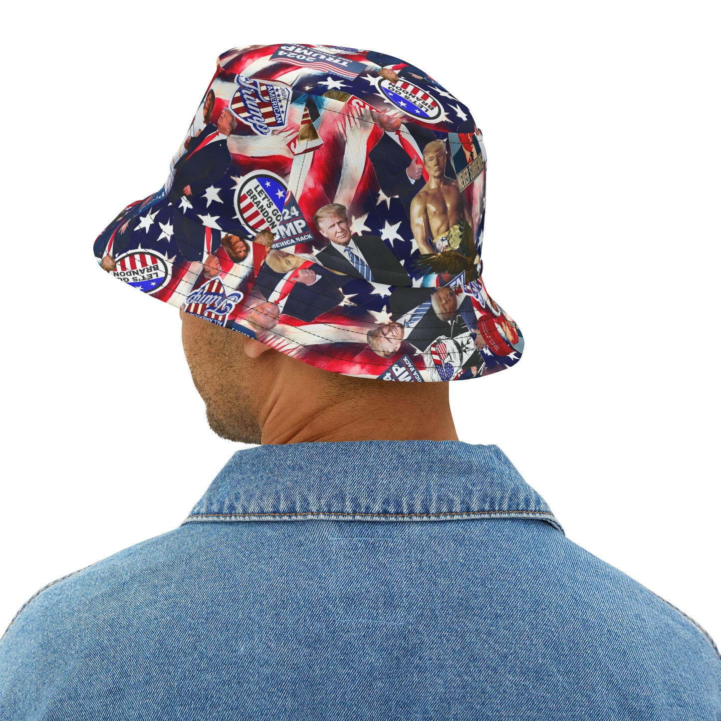 Donald Trump 2024 MAGA Montage Bucket Hat