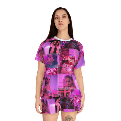 Ariana Grande 7 Rings Collage Women's Short Pajama Set