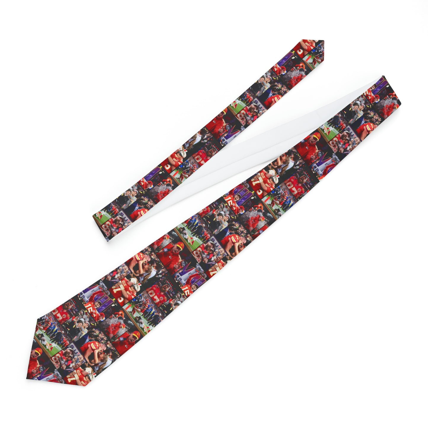 Kansas City Chiefs Superbowl LVIII Championship Victory Collage Necktie