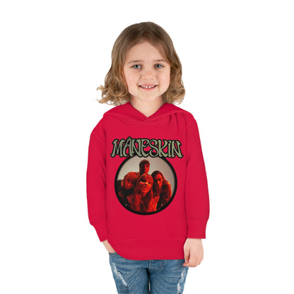 Måneskin Circular Group Photo Toddler Pullover Fleece Hoodie