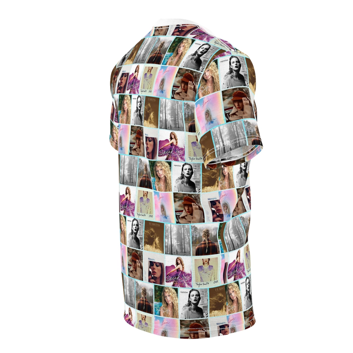 Taylor Swift Album Art Collage Pattern Unisex Tee Shirt