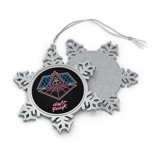 Daft Punk Alive 2007 Logo Pewter Snowflake Ornament