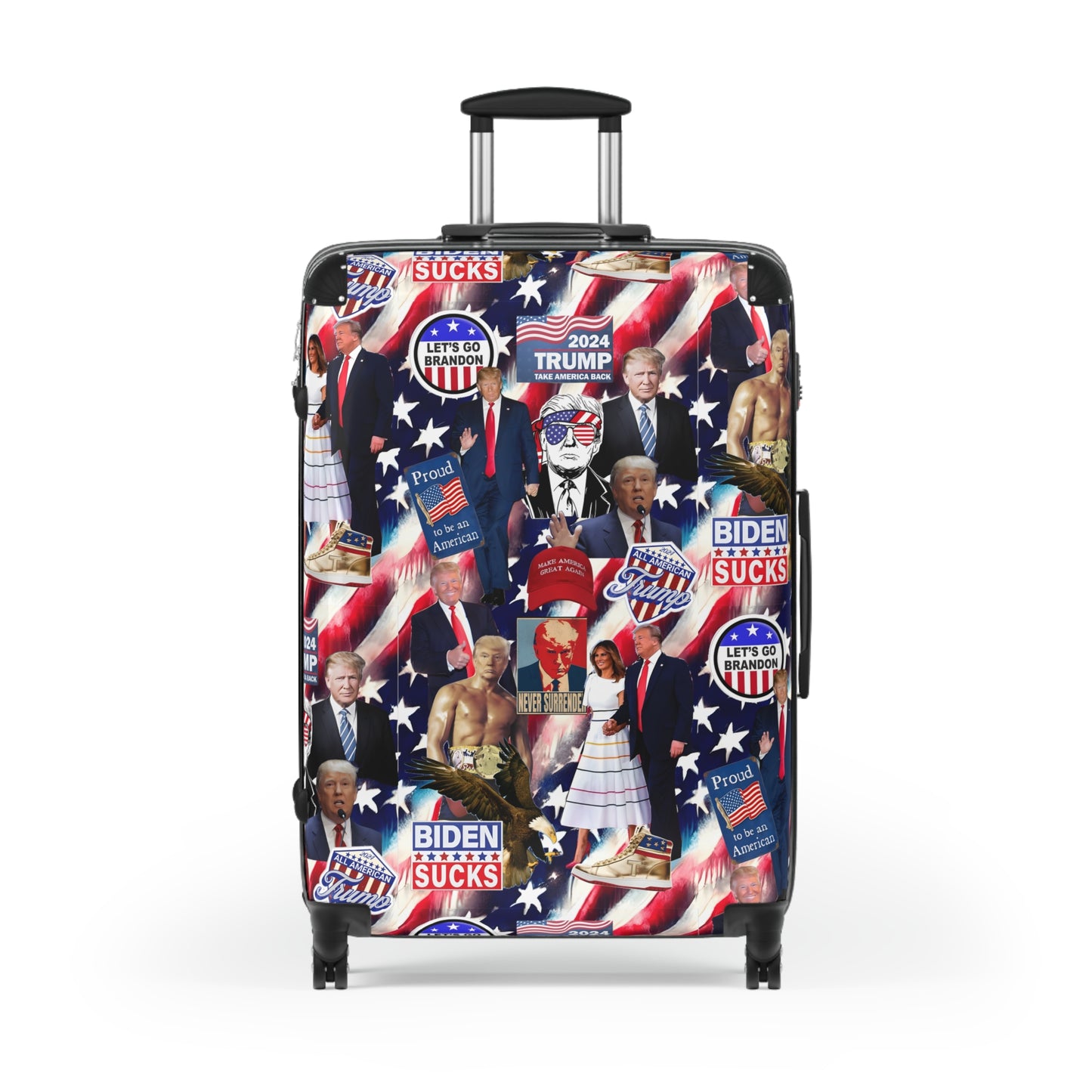 Donald Trump 2024 MAGA Montage Suitcase