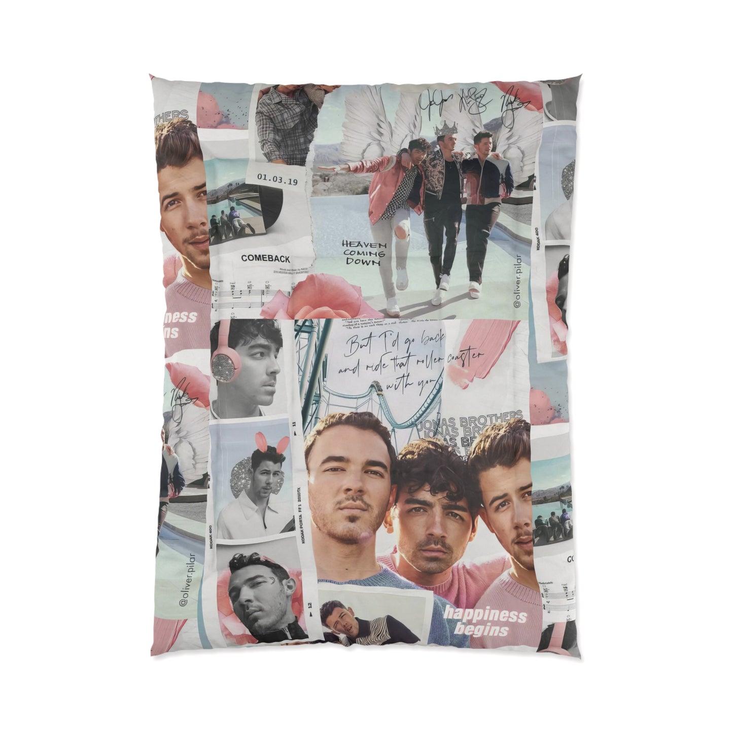 Jonas Brother Happiness Begins Collage Comforter