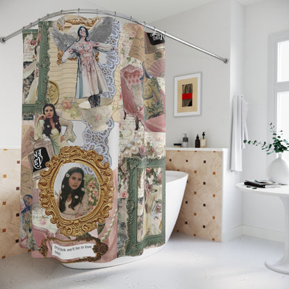 Lana Del Rey Victorian Collage Polyester Shower Curtain