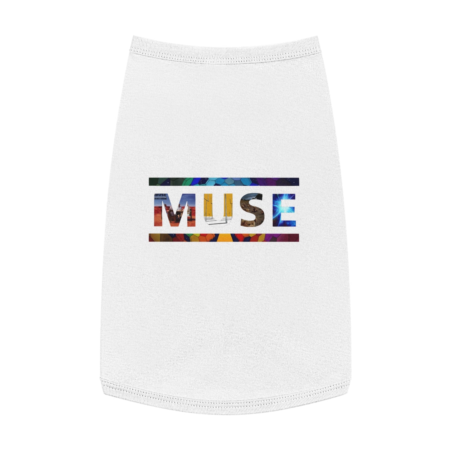 Muse Album Art Letters Pet Tank Top