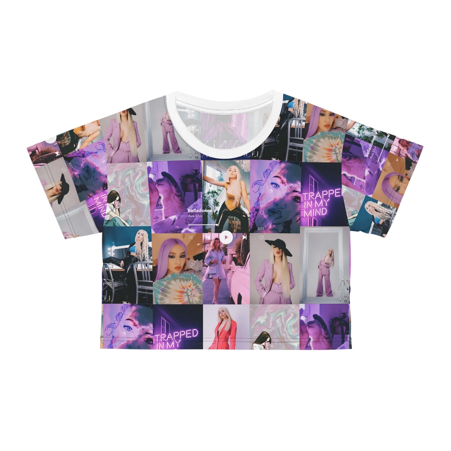 Ava Max Belladonna Photo Collage Crop Tee