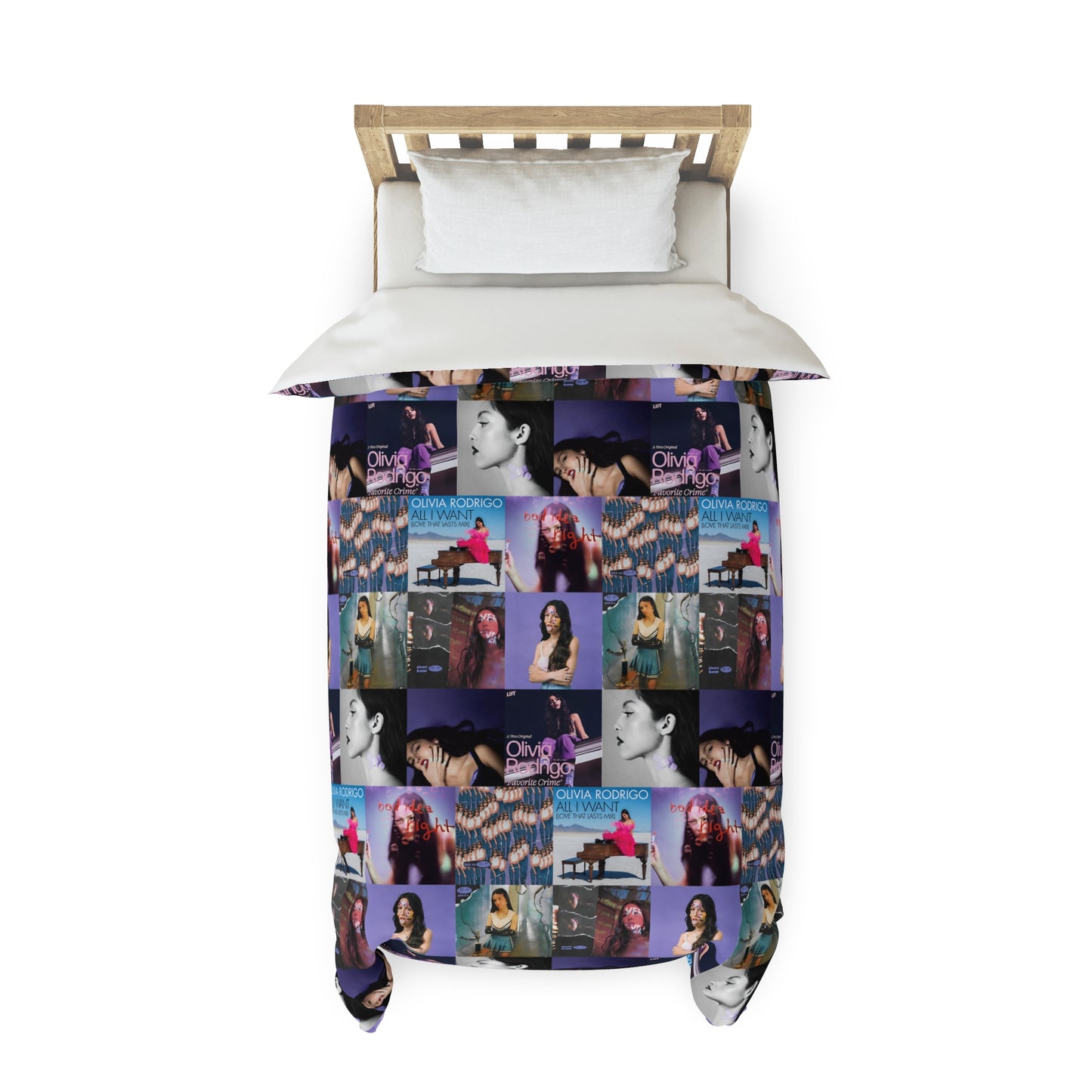 Olivia Rodrigo Album Cover Art Collage Duvet Cover