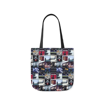 Eminem Album Art Cover Collage Polyester Canvas Tote Bag